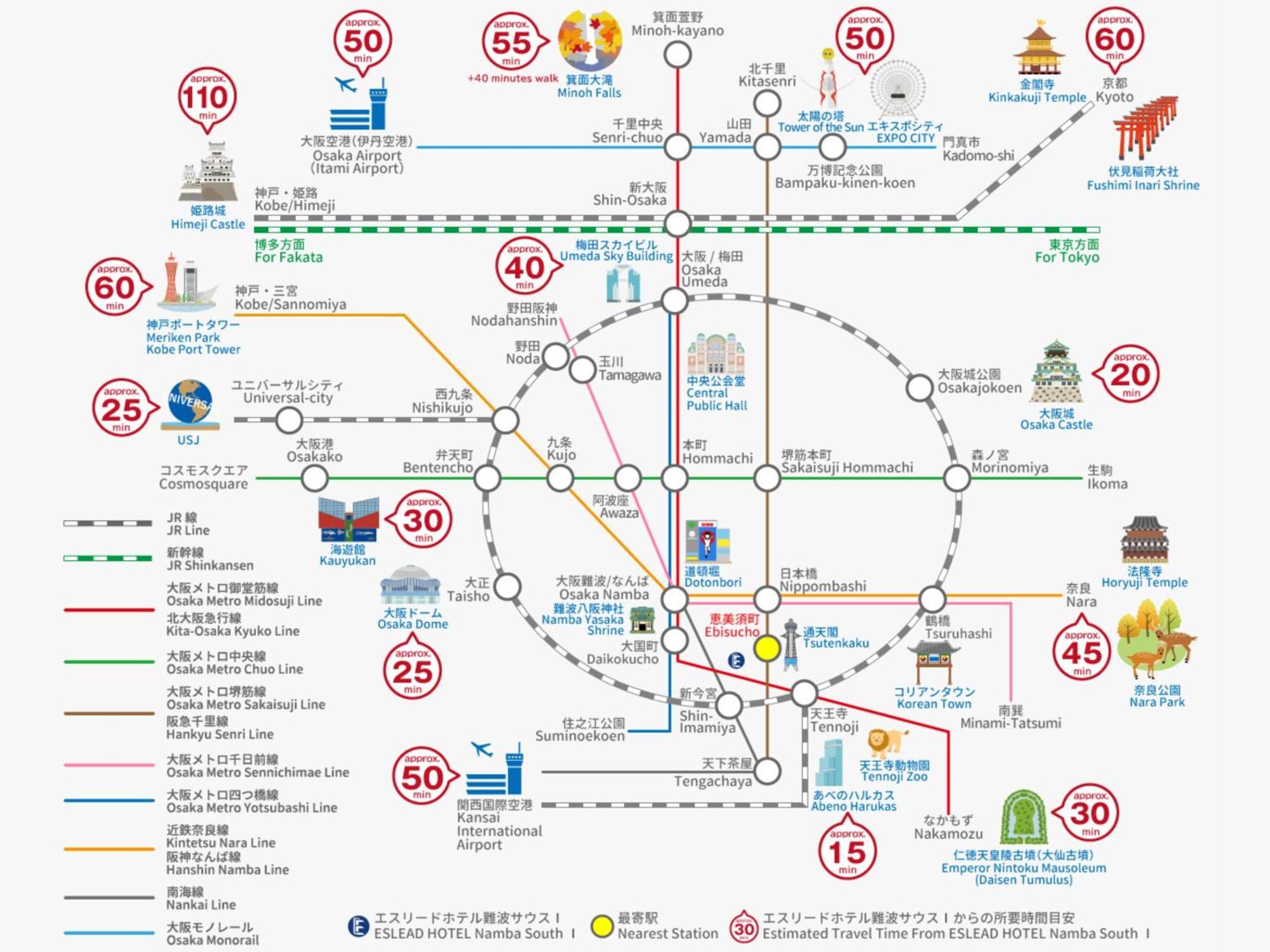 Eslead Hotel Namba South Ⅰ Osaka Luaran gambar